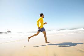 hardlopen - trainen op het strand
